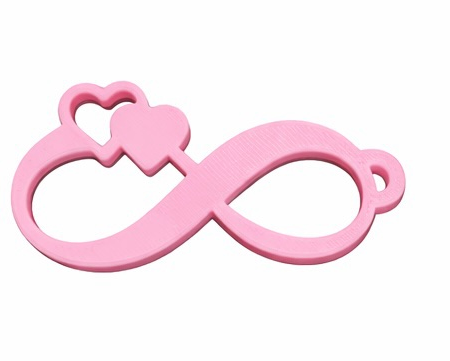 Personalized infinity keychain